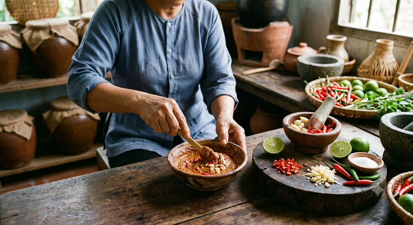 Hướng dẫn chi tiết cách pha mắm tôm chà với chanh, tỏi, ớt